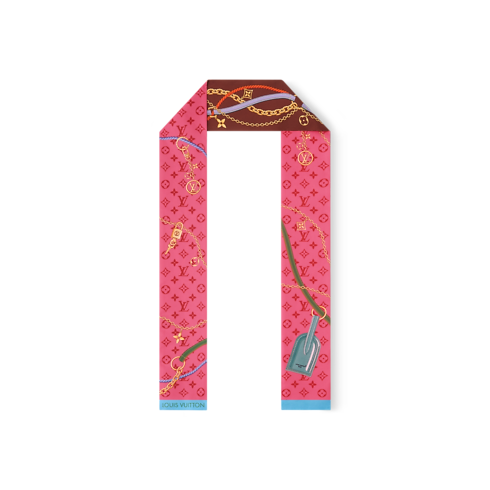Apaszka LV Strap S00 in Kobiety's Akcesoria Jedwabne kwadraty i bandeaux collections by Louis Vuitton (Powiększenie produktu)