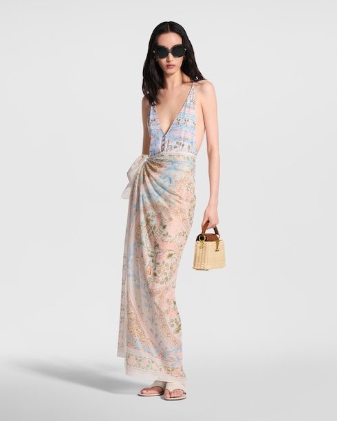 Summer Garden Square 90 S00 in Women's Accessories Silk Squares and Bandeaus collections by Louis Vuitton