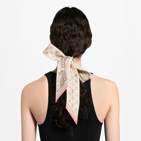 Bandeau LV Bow BB S00 in Kobiety's Akcesoria Jedwabne kwadraty i bandeaux collections by Louis Vuitton (Powiększenie produktu)