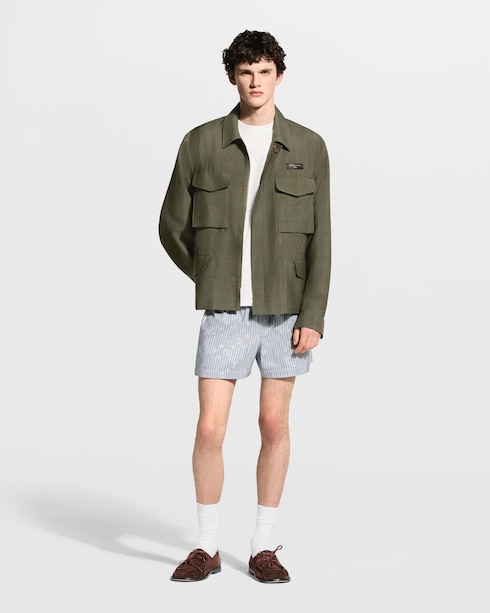 Monogram Striped Boxer Shorts in Men's Ready-to-Wear Pants collections by Louis Vuitton