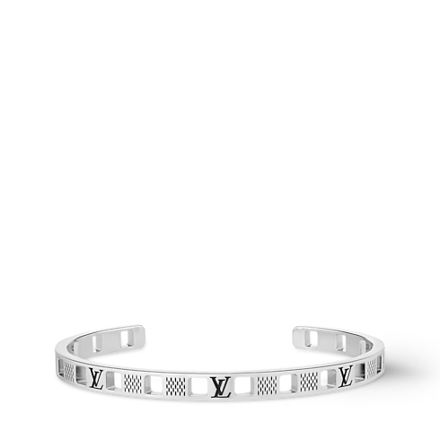 Bransoleta Damier Staples Cut Out S00 in Mężczyźni's Biżuteria modowa Bransoletki collections by Louis Vuitton (Powiększenie produktu)