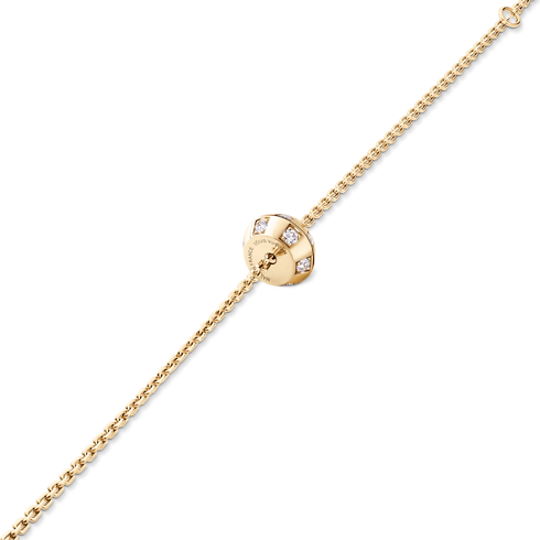 Bransoletka Le Damier de Louis Vuitton z łańcuszkiem z żółtego złota i diamentów in Biżuteria's Kategorie Bransoletki collections by Louis Vuitton (Powiększenie produktu)