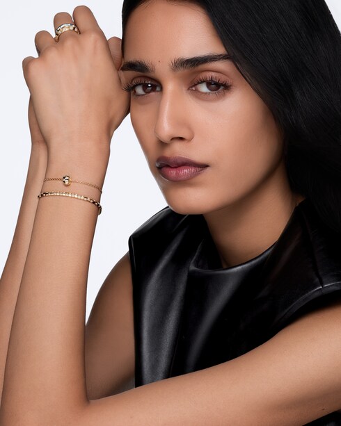 Pulsera de cadena Le Damier de Louis Vuitton de oro amarillo y diamantes Joyería Categorías Pulseras | LOUIS VUITTON