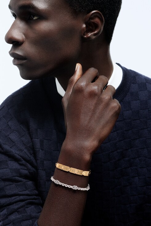 سوار Les Gastons Vuitton Trunk Bracelet، من الذهب الأبيض والألماس in المجوهرات's الفئات الأساور collections by Louis Vuitton