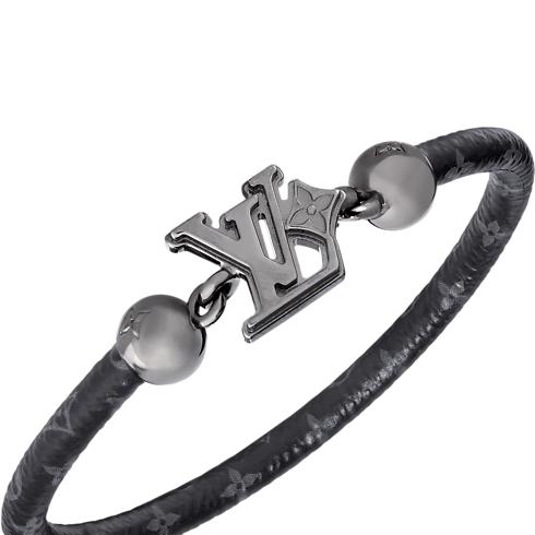 Bransoletka LV Flower Płótno Monogram Eclipse in Mężczyźni's Biżuteria modowa Bransoletki collections by Louis Vuitton (Powiększenie produktu)