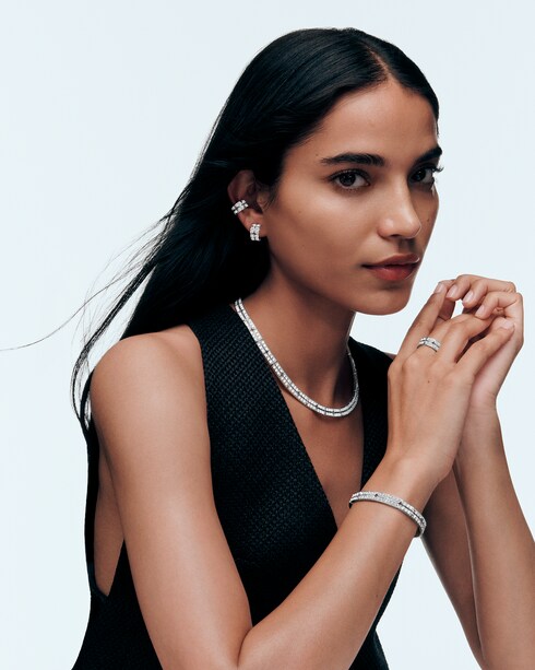 Bracciale Tumbler, oro bianco e diamanti Gioielli Categorie Bracciali | LOUIS VUITTON