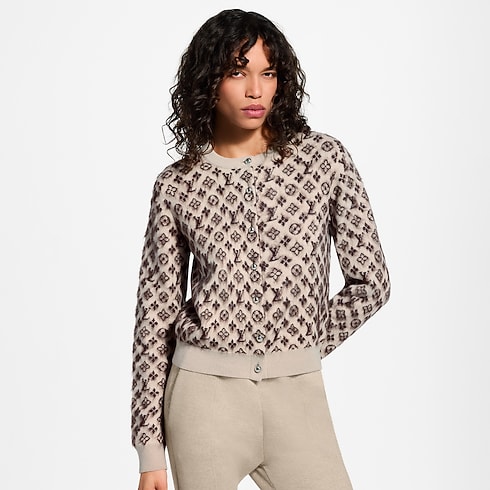 Brushed Monogram Cardigan in Kobiety's Odzież Dzianiny collections by Louis Vuitton (Powiększenie produktu)