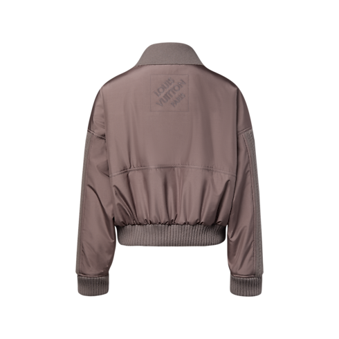 Cable Knit Insert Bomber Jacket in Kobiety's Odzież Płaszcze i kurtki collections by Louis Vuitton (Powiększenie produktu)