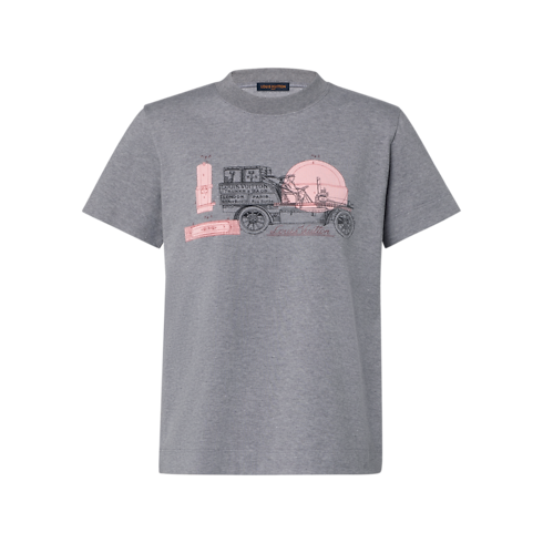 Car Print T-Shirt in Kobiety's Odzież T-shirty i Bluzy collections by Louis Vuitton (Powiększenie produktu)