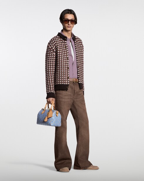 Coffee Indigo Denim Bootcut Pants in New's For Men Spring-Summer 2026 Show collections by Louis Vuitton