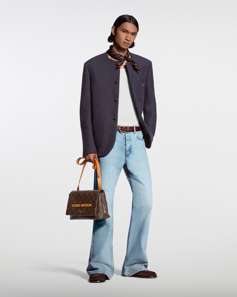 Collarless Bouclette Jacket in New's For Men Spring-Summer 2026 Show collections by Louis Vuitton