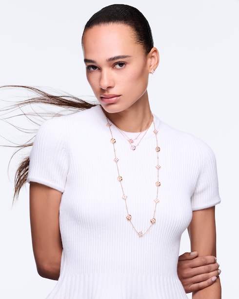 Color Blossom BB Sun Pendant, Pink Gold, White Mother-of-Pearl and Diamond in Jewelry's Categories Necklaces and Pendants collections by Louis Vuitton
