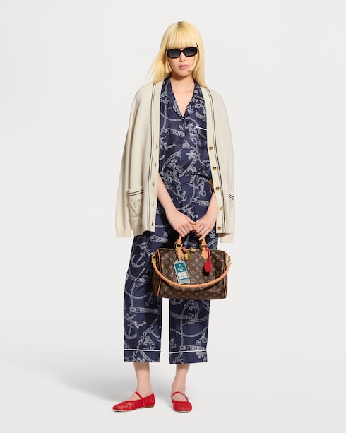Contrast Accent Oversized Cardigan in Women's Ready-to-Wear Tops collections by Louis Vuitton