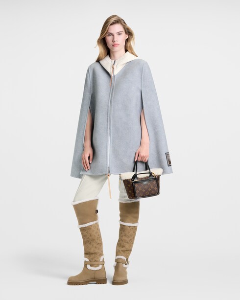 Men - Denim-Effect Double Face Cape Men Discontinued Product Obs 10 | LOUIS VUITTON