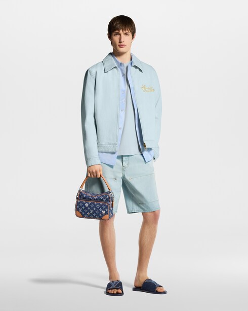 Embroidered Signature Denim Workwear Blouson in Men's Ready-to-Wear Outerwear and Coats collections by Louis Vuitton