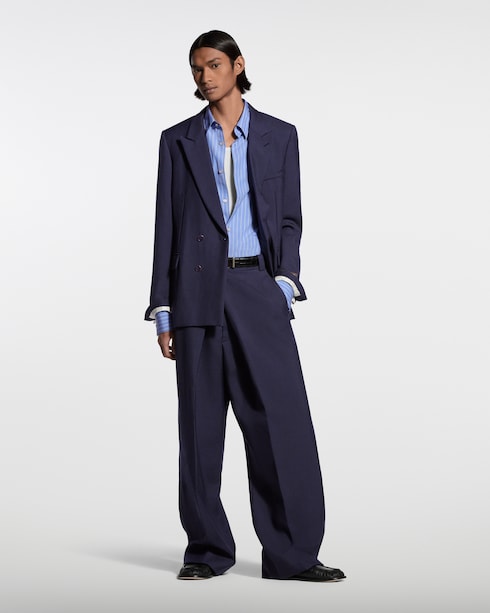 Double-Breasted Mohair Jacket in New's For Men Spring-Summer 2026 Show collections by Louis Vuitton