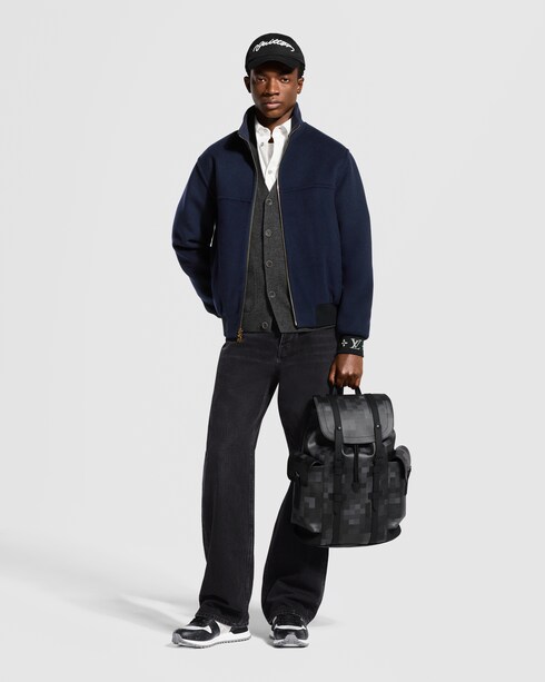 LV Blason Double Face Wool-Silk Blend Reversible Blouson in New's For Men New Formal collections by Louis Vuitton