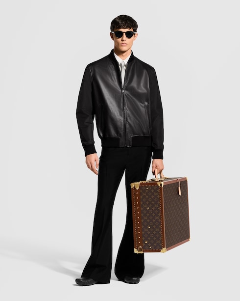 جاكيت من الجلد والنايلون بوجهين in Les Extraordinaires's High-End Ready-to-Wear } collections by Louis Vuitton