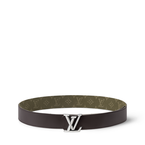 Inny widok Dwustronny pasek LV Dimension Monogram Surplus Cotton 40 mm