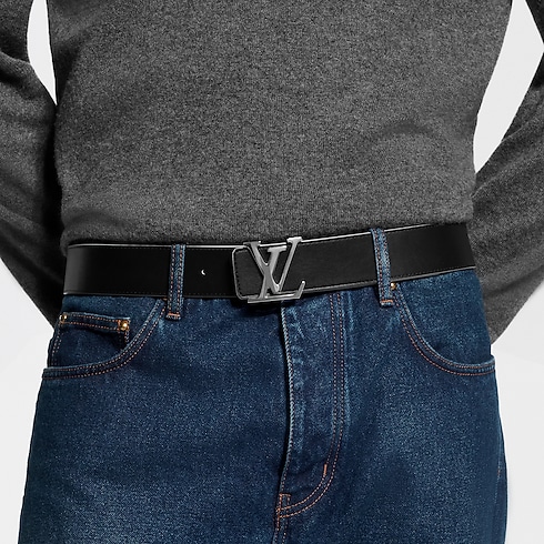 Dwustronny pasek LV Initiales Monogram 40 mm Płótno Monogram in Mężczyźni's Akcesoria Paski collections by Louis Vuitton (Powiększenie produktu)