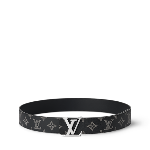 Dwustronny pasek LV Shadow 40 mm Monogram Shadow in Mężczyźni's Akcesoria Paski collections by Louis Vuitton (Powiększenie produktu)