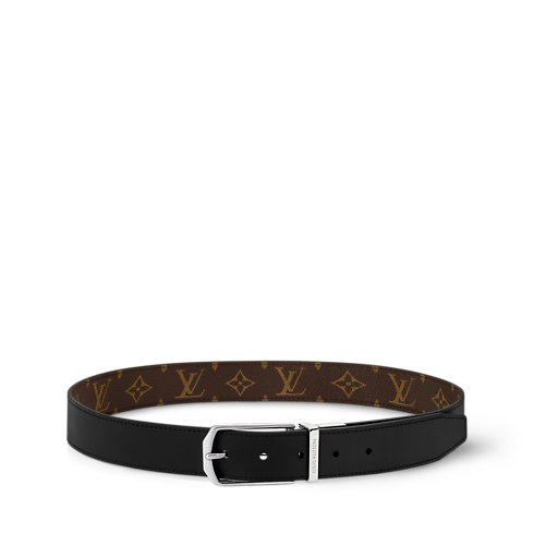 Dwustronny pasek LV Slender 35 mm Płótno Monogram in Mężczyźni's Akcesoria Paski collections by Louis Vuitton (Powiększenie produktu)