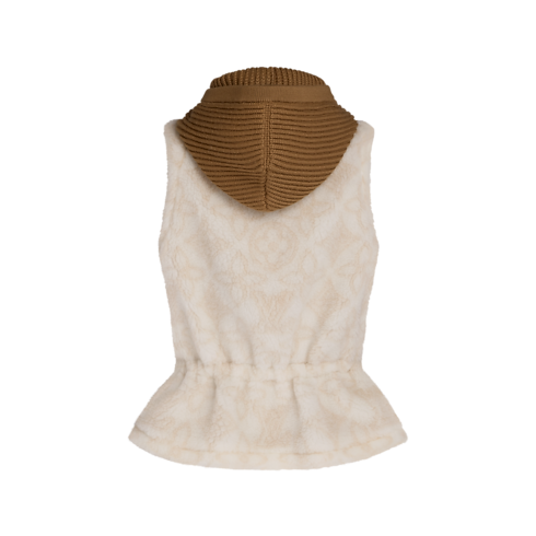 Dzianinowy bezrękawnik Monogram Fleece Gilet in Kobiety's Odzież Płaszcze i kurtki collections by Louis Vuitton (Powiększenie produktu)