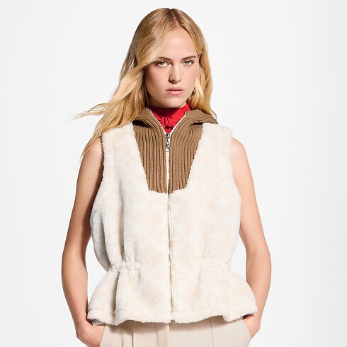 Dzianinowy bezrękawnik Monogram Fleece Gilet in Kobiety's Odzież Płaszcze i kurtki collections by Louis Vuitton (Powiększenie produktu)