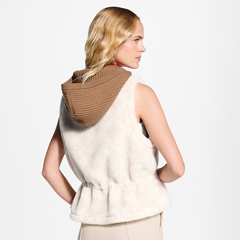 Dzianinowy bezrękawnik Monogram Fleece Gilet in Kobiety's Odzież Płaszcze i kurtki collections by Louis Vuitton (Powiększenie produktu)