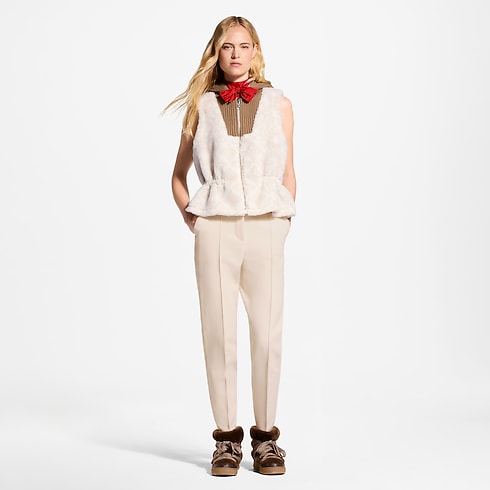 Dzianinowy bezrękawnik Monogram Fleece Gilet in Kobiety's Odzież Płaszcze i kurtki collections by Louis Vuitton (Powiększenie produktu)