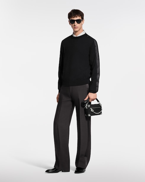 Embellished Long-Sleeved Evening Crewneck in New's For Men New Formal collections by Louis Vuitton