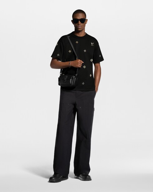 Embellished Short-Sleeved Crewneck in Men's Ready-to-Wear All Ready-to-Wear collections by Louis Vuitton