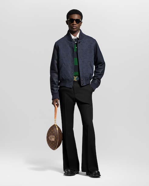 Les Extraordinaires - Embossed Monogram Cotton Varsity Jacket Les Extraordinaires High-End Ready-to-Wear } | LOUIS VUITTON