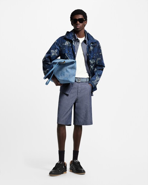 Embroidered Chambray Shorts in Men's Ready-to-Wear All Ready-to-Wear collections by Louis Vuitton