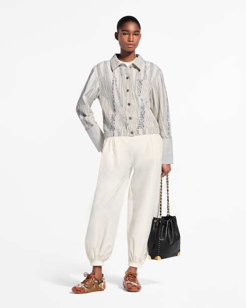 Floral Wallpaper Print Denim Jacket in Women's Ready-to-Wear Coats and Jackets collections by Louis Vuitton