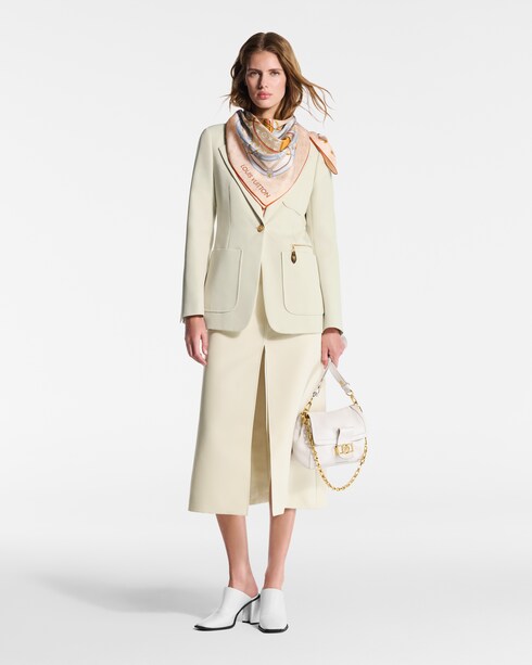 Flower And Straps Square 90 S00 in Women's Accessories Silk Squares and Bandeaus collections by Louis Vuitton