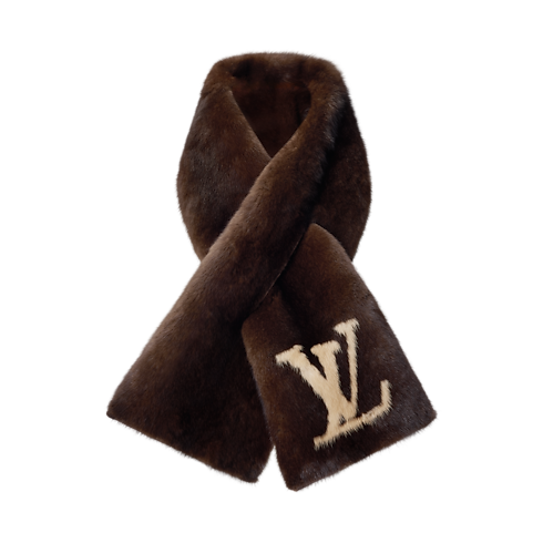 Futrzany szalik LV Initiales S00 in Mężczyźni's Akcesoria Szaliki collections by Louis Vuitton (Powiększenie produktu)