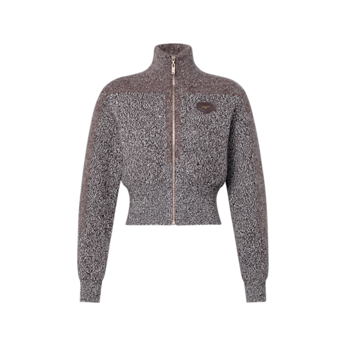 Graphic Knit Zip-Up Jacket in Kobiety's Odzież Dzianiny collections by Louis Vuitton (Powiększenie produktu)