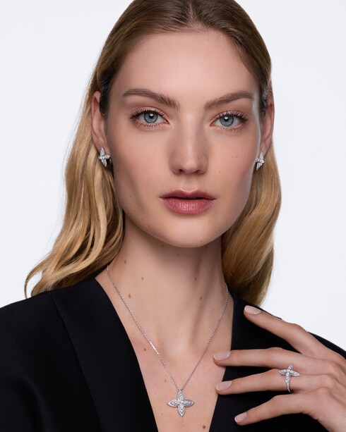 حلقة Idylle Blossom، من ذهب أبيض وألماس in المجوهرات's الفئات الخواتم collections by Louis Vuitton