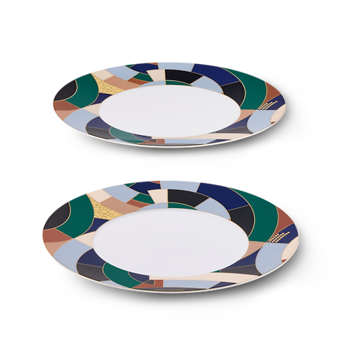 Illusion Set of 2 Dinner Plates in Kufry, Podróże i Dom's Artykuły Domowe i Zastawa Stołowa Sztuka ucztowania collections by Louis Vuitton (Powiększenie produktu)