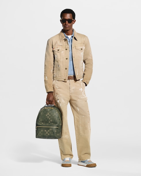 جاكيت Trucker من الدنيم المزخرف in الرجال's الملابس المعاطف collections by Louis Vuitton