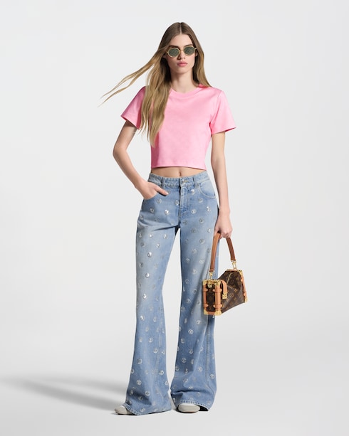 Women - Signature Sequin Jeans Women Ready-to-Wear Trousers | LOUIS VUITTON