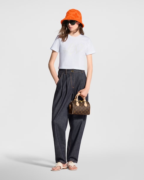 Wide-Cut Pleat Jeans in Women's Ready-to-Wear Pants collections by Louis Vuitton