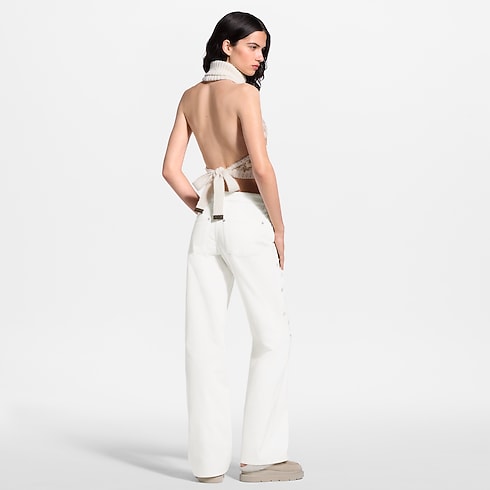 widok aranżacyjny produktu Jeansy z szerokimi nogawkami Signature Sequin