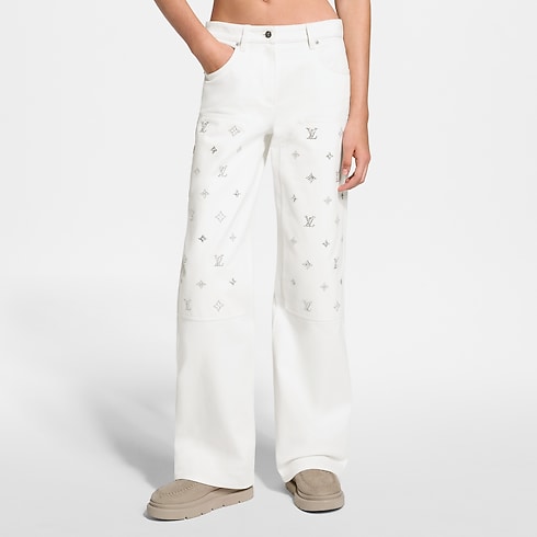 Kadr Jeansy z szerokimi nogawkami Signature Sequin