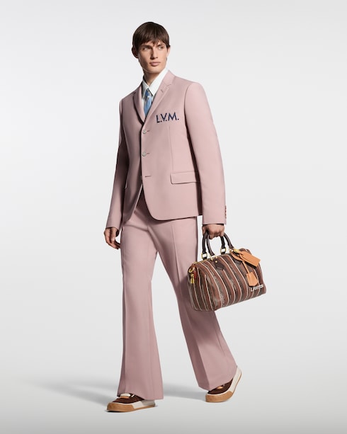Embroidered Signature Single-Breasted Jacket in New's For Men The Latest collections by Louis Vuitton