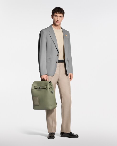 Silk-Blend Single-Breasted Gaston Jacket in New's For Men LV Trunk Edition collections by Louis Vuitton