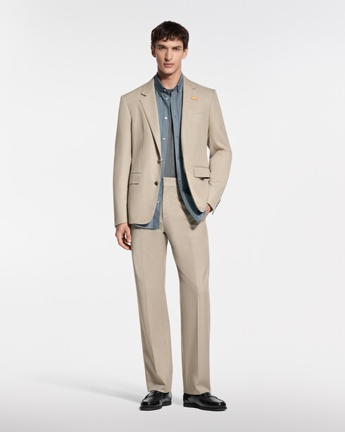 New - Silk-Cashmere Single-Breasted Gaston Jacket New For Men LV Trunk Edition | LOUIS VUITTON
