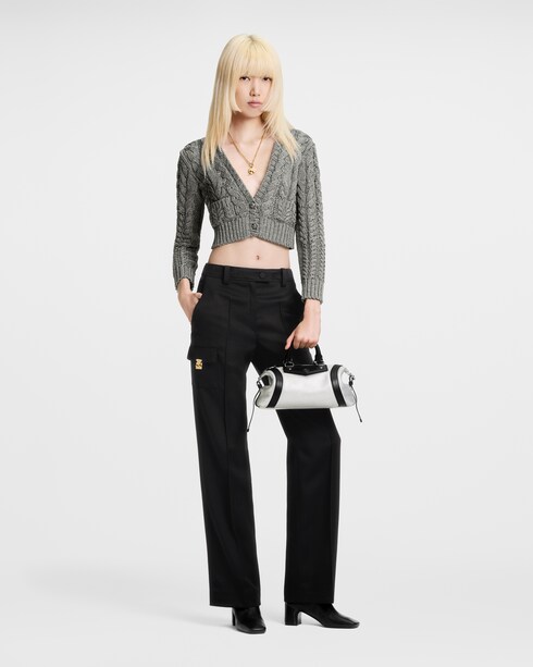Cropped Cable Knit Cardigan in Men's Discontinued Product Obs 12 collections by Louis Vuitton