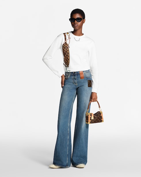 Women - Keepit Print Long-Sleeved T-Shirt Women Ready-to-Wear Tops | LOUIS VUITTON